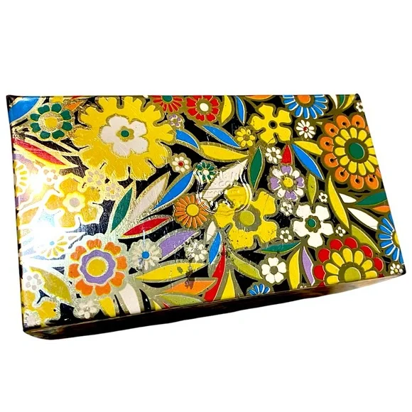 Vintage 60’s Floral Tin Recipe Box - Picture 4 of 7